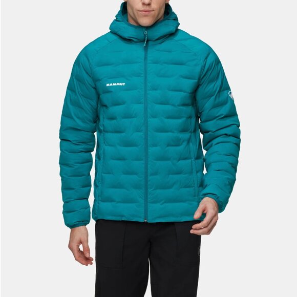 NWT NIB Mammut Sender IN Hooded Jacket, Men's Small Deep Teal - Picture 2 of 5